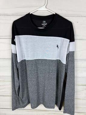 Lucky Horse Premium Clothing Colorblock Long Sleeve Shirt XL